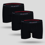 Solid Trunk // Black // Pack of 3 (L)