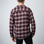 Long-Sleeve Plaid Flannel Shirt // Cement (S)