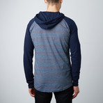 Fade Long-Sleeve Hoodie // Navy (M)