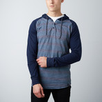 Fade Long-Sleeve Hoodie // Navy (M)