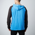 Trouble Long-Sleeve Hoodie // Sky Blue (S)