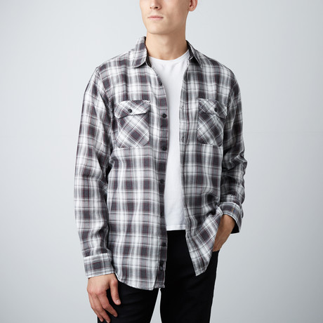 Hickory Long-Sleeve Shirt // Charcoal (S)