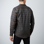 Checker Long-Sleeve Shirt // Charcoal (XL)