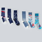 Invert Flamingo Crew Socks // Pack of 6