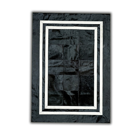 Black + White Borders (70"L x 47"W)