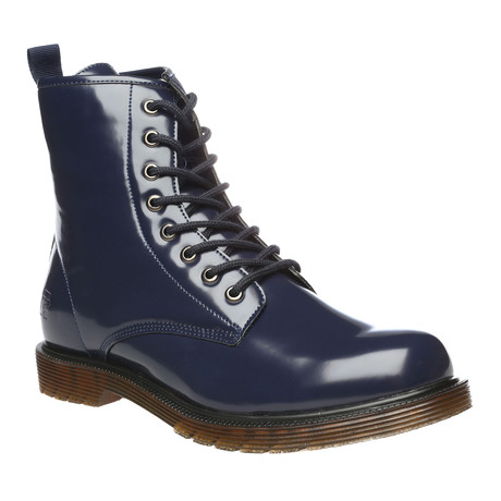 Frankfurt Faux Leather Boot // Blue (Euro: 40)