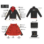 Travel Jacket // Black + Charcoal (XX-Large)