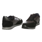 Blaze Leather Contrast Sneaker // Black + Grey (Euro: 40)