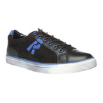 Magna Suede Sneaker // Black + Light Blue (Euro: 44)