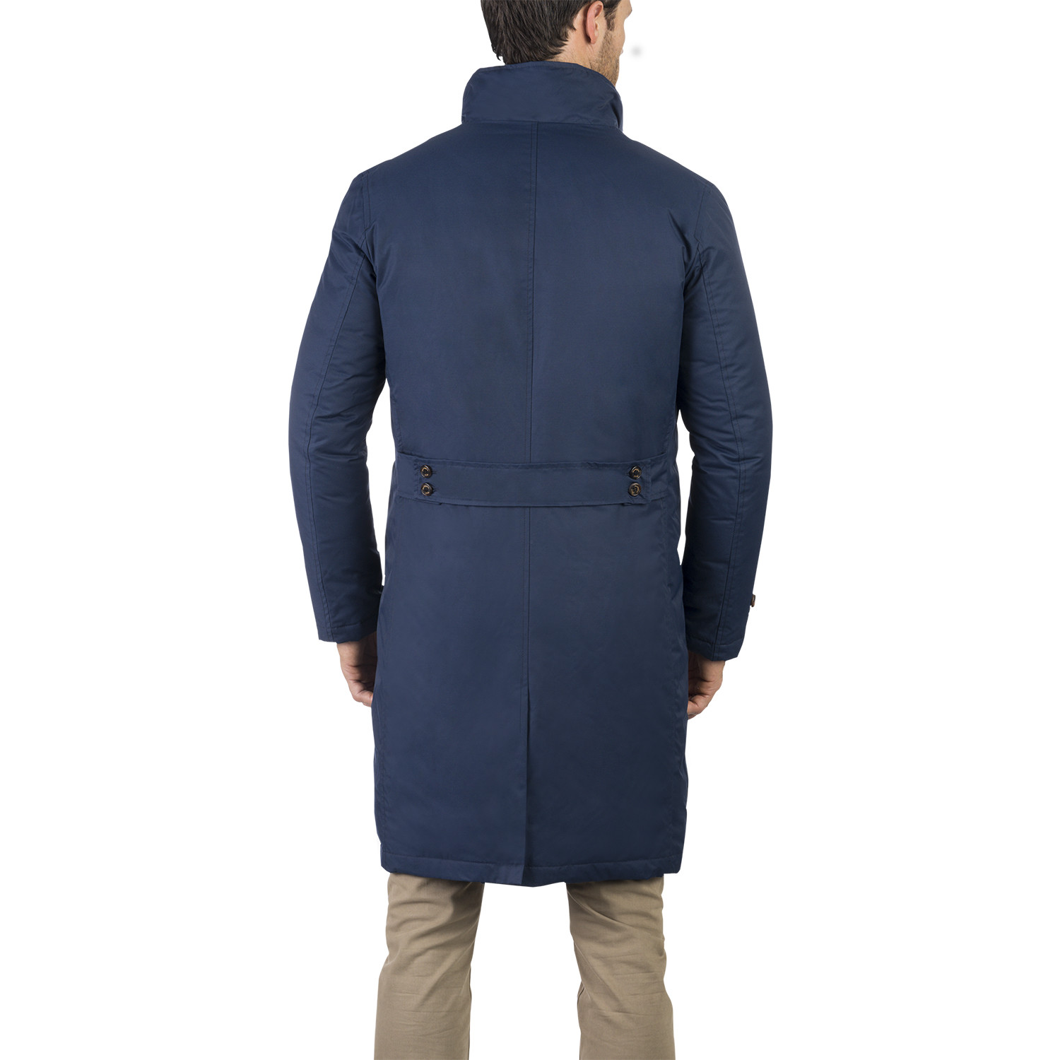 Trench Coat // Steel Blue (XL) - Norwegian Wool - Touch of Modern
