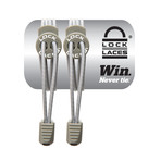 No Tie Lock Laces // Set of 3 // Cool Gray