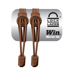 No Tie Lock Laces // Set of 3 // Brown
