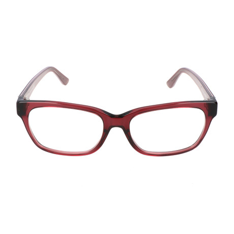 Tod's // Kevin Geometirc Optical Frame // Round // Red