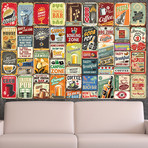 Party Metal Signs Collage Mural