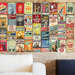 Party Metal Signs Collage Mural