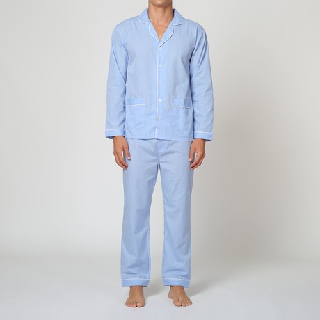 Charly L/S Pajama Set // Light Blue (S)