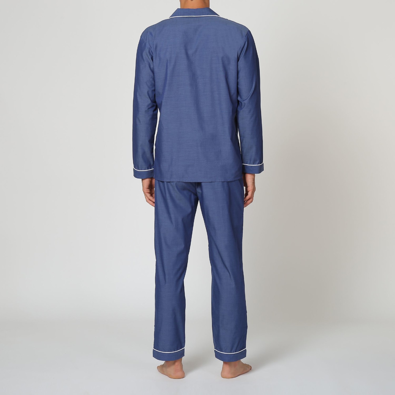 Solid Poplin Pajama Set // Blue (S) - Sciara Seta Firenze - Touch of Modern