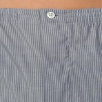 Woven Striped Pajama Set // Blue (L)