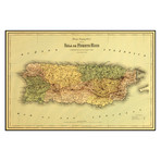 Isla de Puerto Rico, 1886 (13.5"W x 9"H)