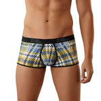 Plaid Enhancer Short // Blue (S)
