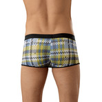 Plaid Enhancer Short // Blue (S)