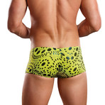 Dotted Zipper Short // Yellow + Black (M)