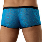 Swirl Mesh Enhancer Short // Blue (S)