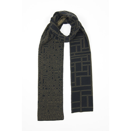 Thesis Scarf // Black + Olive