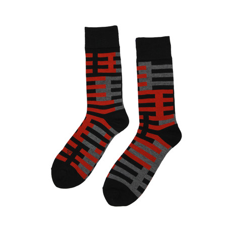 Axioma Socks // Red (US Shoe Size 5-7)
