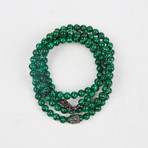 Healing Stone 2-In-1 Necklace + Wrap Bracelet // Malachite