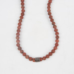 Healing Stone 2-In-1 Necklace + Wrap Bracelet // Sesame Jasper (S)