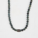 Healing Stone 2-In-1 Necklace + Wrap Bracelet // Rhyolite Jasper (M)