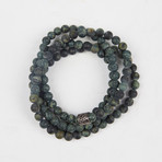Healing Stone 2-In-1 Necklace + Wrap Bracelet // Rhyolite Jasper