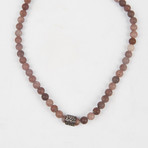 Healing Stone 2-In-1 Necklace + Wrap Bracelet // Purple Aventurine