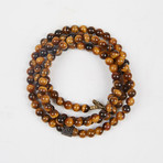 Healing Stone 2-In-1 Necklace + Wrap Bracelet // Tiger Eye (M)