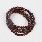 Healing Stone 2-In-1 Necklace + Wrap Bracelet // Red Tiger Eye