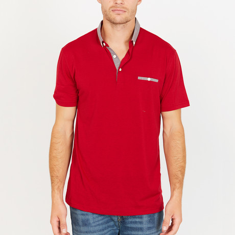 Hunter Slim Fit Polo Shirt // Red (S)