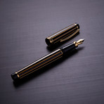 Incognito Fountain Pen // Black + Gold 