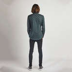 Long Sleeved Check Shirt // Olive (L)