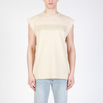 Sleeveless T-Shirt // Beige (L)