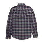Albie Check Shirt // Charcoal (XL)