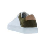 Two-Tone Sneaker // White + Olive (Euro: 42)