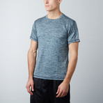Gamer Fitness Tech T-Shirt // Marled Blue + Grey // Pack of 2 (XS)