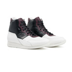 Minerva Sneakers // White+ Black + Bordeaux (US: 13)