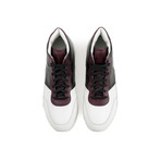 Minerva Sneakers // White+ Black + Bordeaux (US: 9)