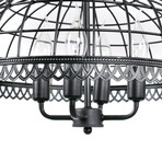 Vintage Net Shade Chandelier