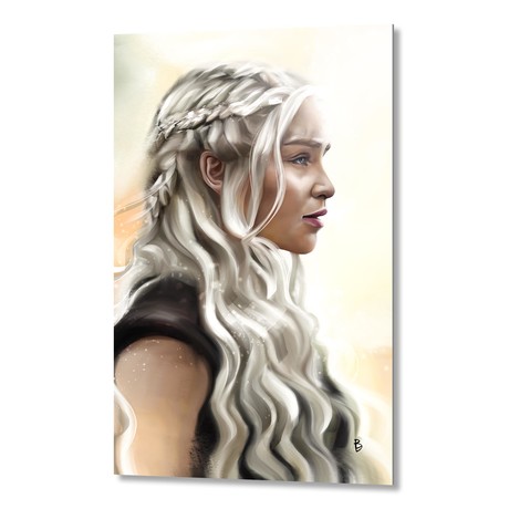 Daenerys Targaryen // Aluminum Print (16"W x 16"H x 1.5"D)