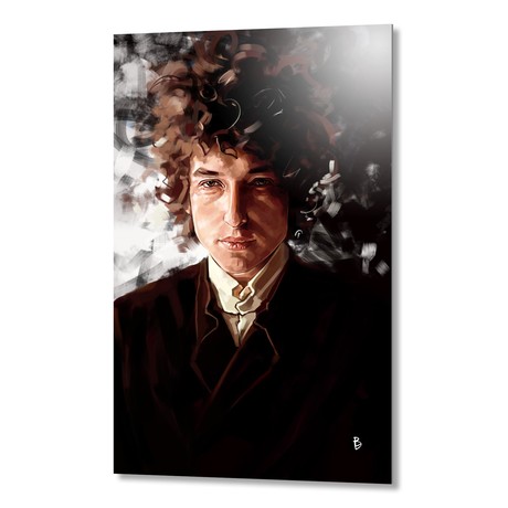 Bob Dylan // Aluminum Print (16"W x 24"H x 1.5"D)