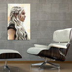 Daenerys Targaryen // Stretched Canvas (16"W x 24"H x 1.5"D)
