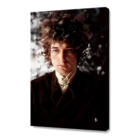 Bob Dylan // Stretched Canvas (16"W x 24"H x 1.5"D)